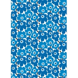 Pieni Unikko - bleu 017 - cotton - Marimekko fabric