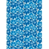 Pieni Unikko - bleu 017 - cotton - Marimekko fabric