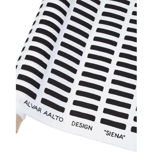 Coated cotton - White / Black - Siena - Artek