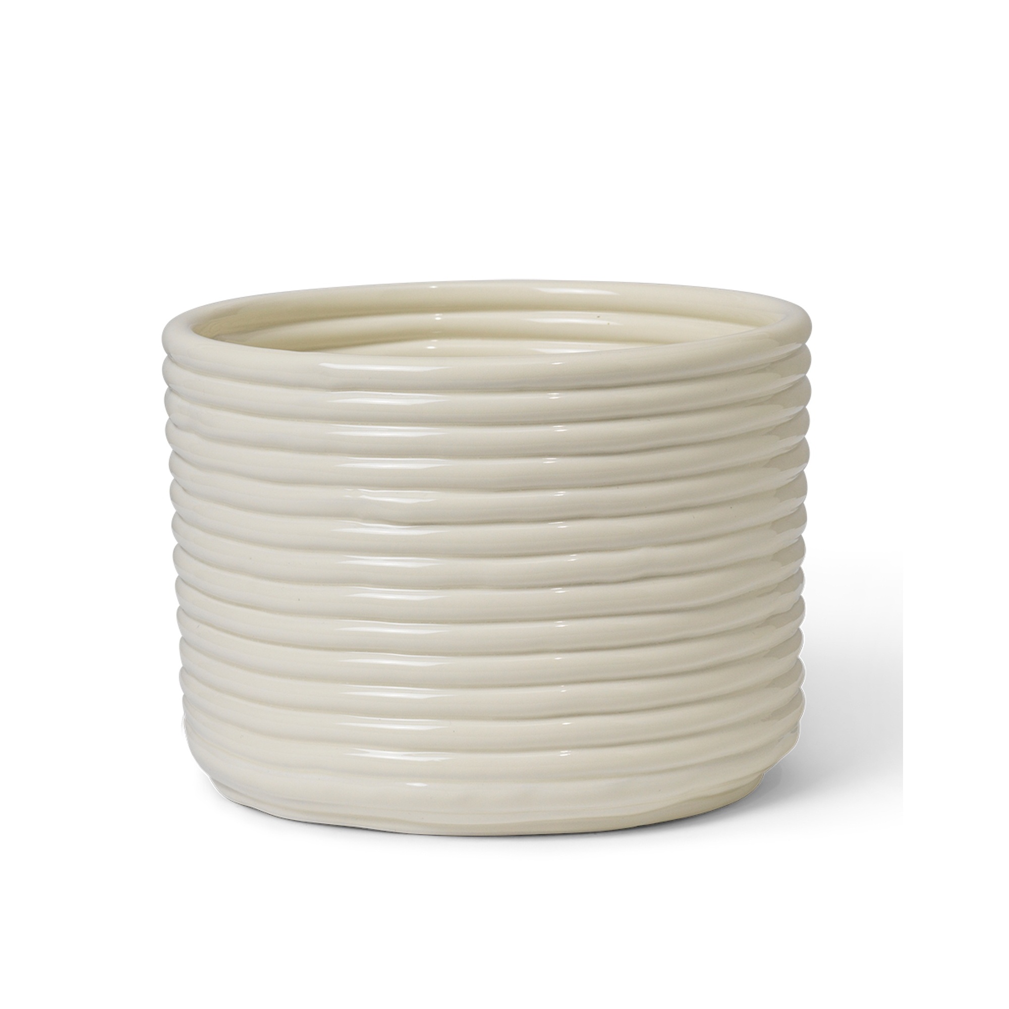 Corduroy pot - off-white - Ferm Living