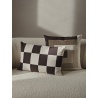 Border Cushion cover - coffee / dark sand - Ferm Living