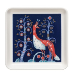 12 x 12 cm - assiette carré Taika bleu - Iittala