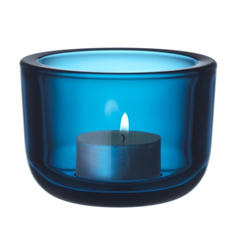 Tealight Valkea – Turquoise - Iittala