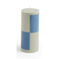 Column candle small - grey and blue - HAY