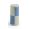 Column candle small - grey and blue - HAY