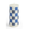 Column candle small - off-white and blues - HAY