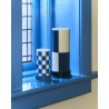 Column candle small - off-white and blues - HAY