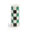 Column candle medium - off-white, green and black - HAY