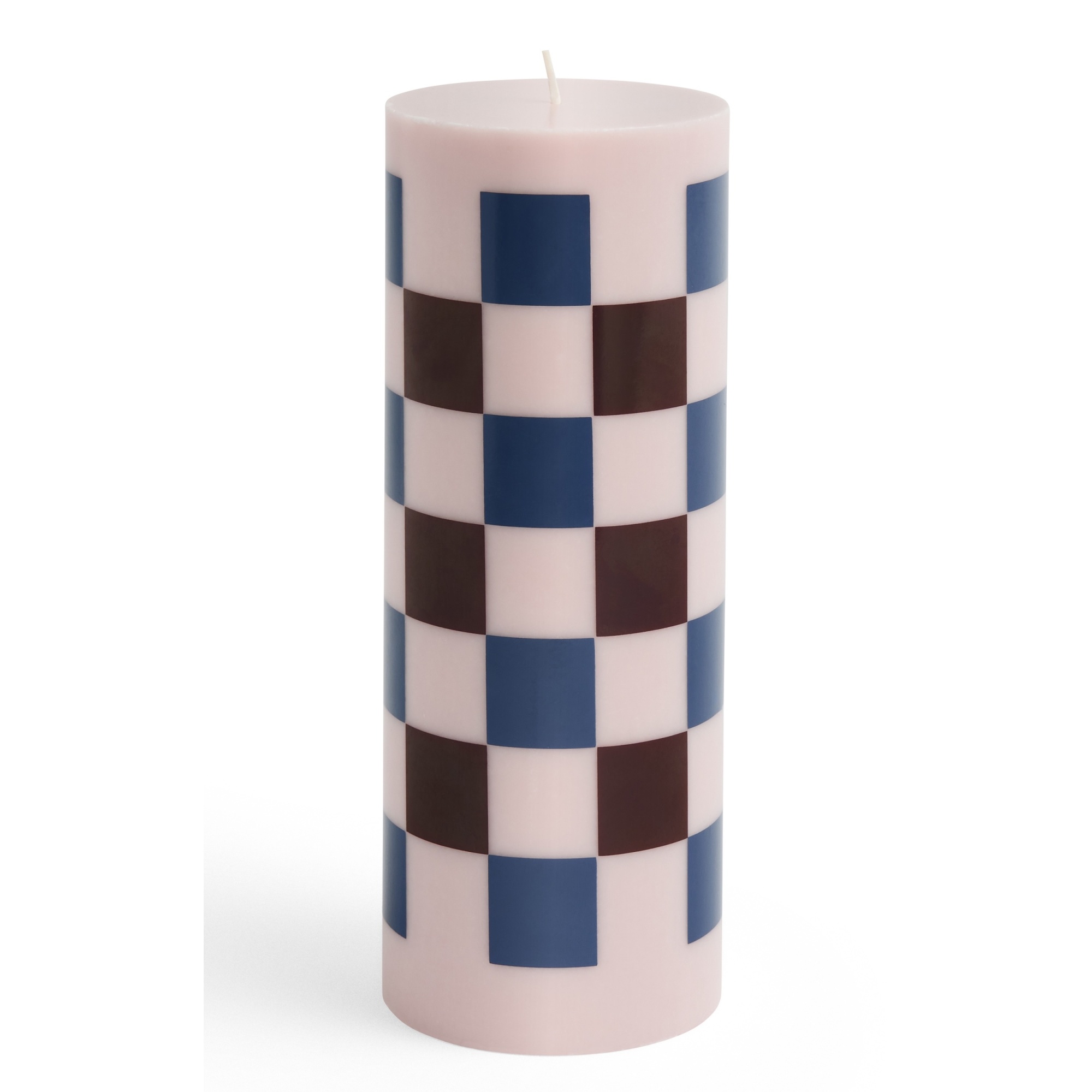 Column candle large - light pink, bordeaux and dark blue - HAY