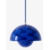 &Tradition – FlowerPot VP1 pendant, Cobalt blue & Twilight Blue pattern