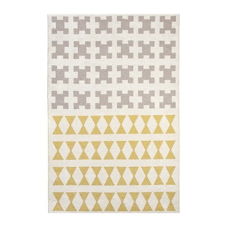 yellow / grey - 170x250cm - Paris - plastic rug