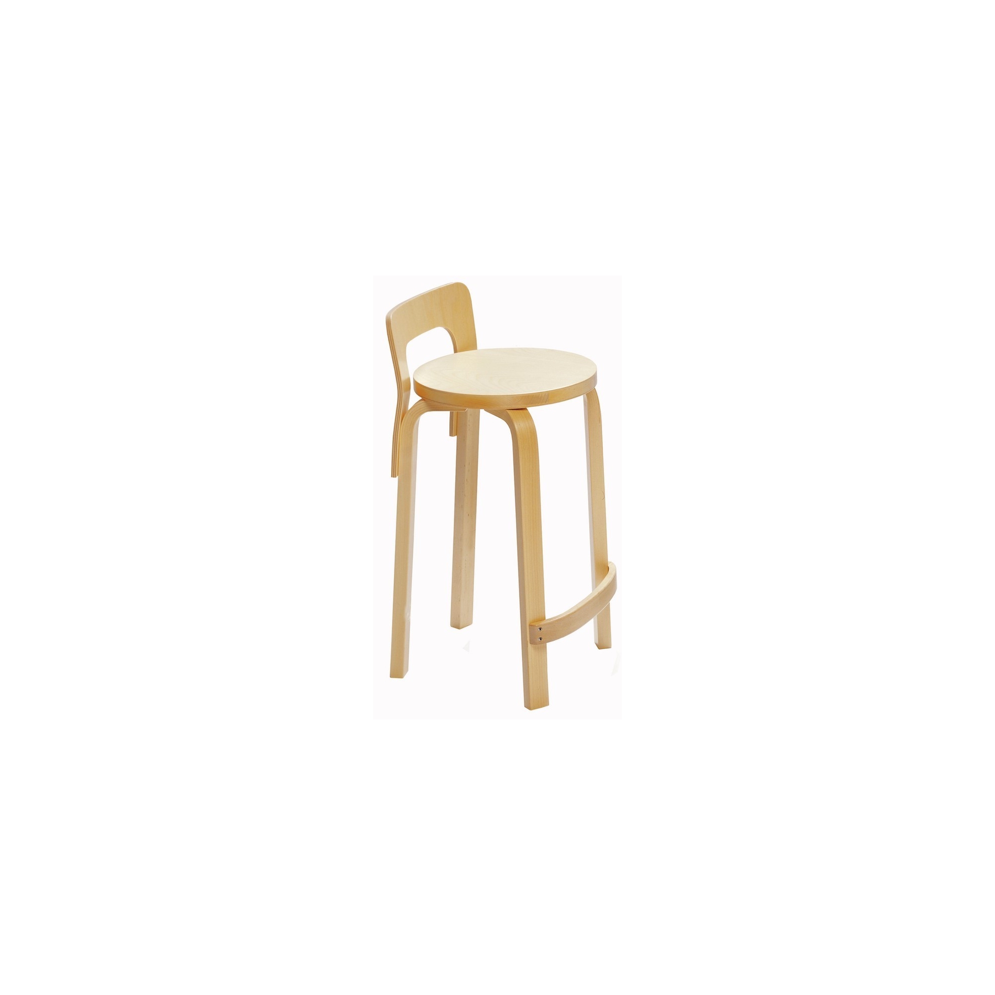 natural birch - K65 high chair - Artek