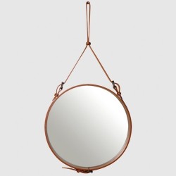 Ø45cm - cuir naturel - miroir circulaire - winter clearance - Gubi