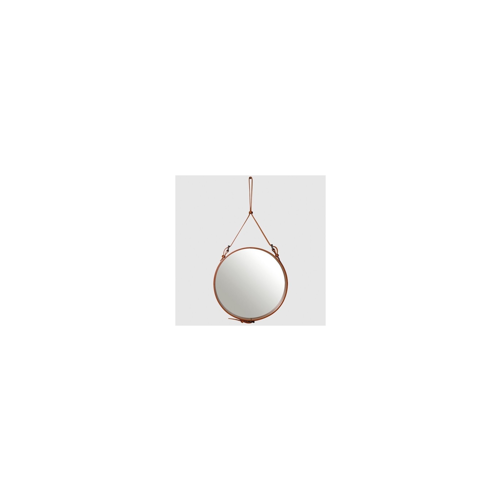 Ø45cm - cuir naturel - miroir circulaire - winter clearance - Gubi