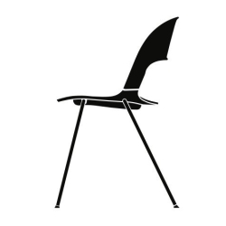 BH20 - 4-leg, without armrest - Pair chair - Fritz Hansen