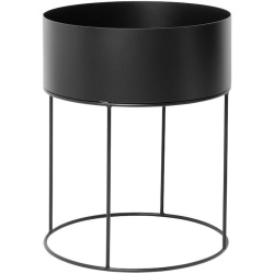 noir - Plant Box ronde - Ferm Living