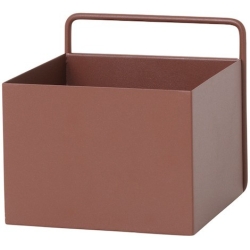 SOLD OUT - red brown - square Wall Box - Ferm Living