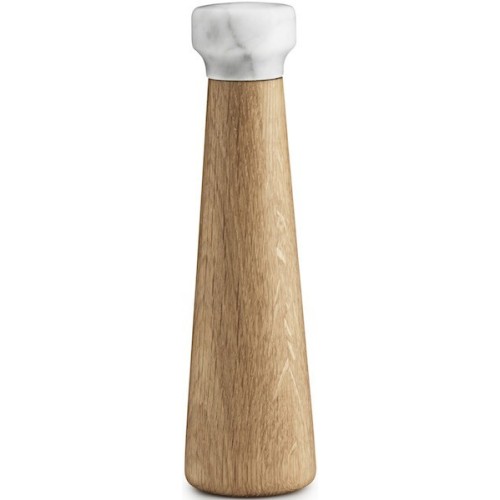 large - white marble/oak - Craft salt mill - Normann Copenhagen