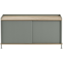 chêne/dusty green - buffet horizontal Enfold – L124 x P45 xH63cm - Muuto