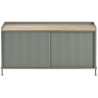 chêne/dusty green - buffet horizontal Enfold – L124 x P45 xH63cm - Muuto