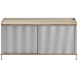 oak/grey - horizontal Enfold sideboard – W124 x D45 xH63cm - Muuto