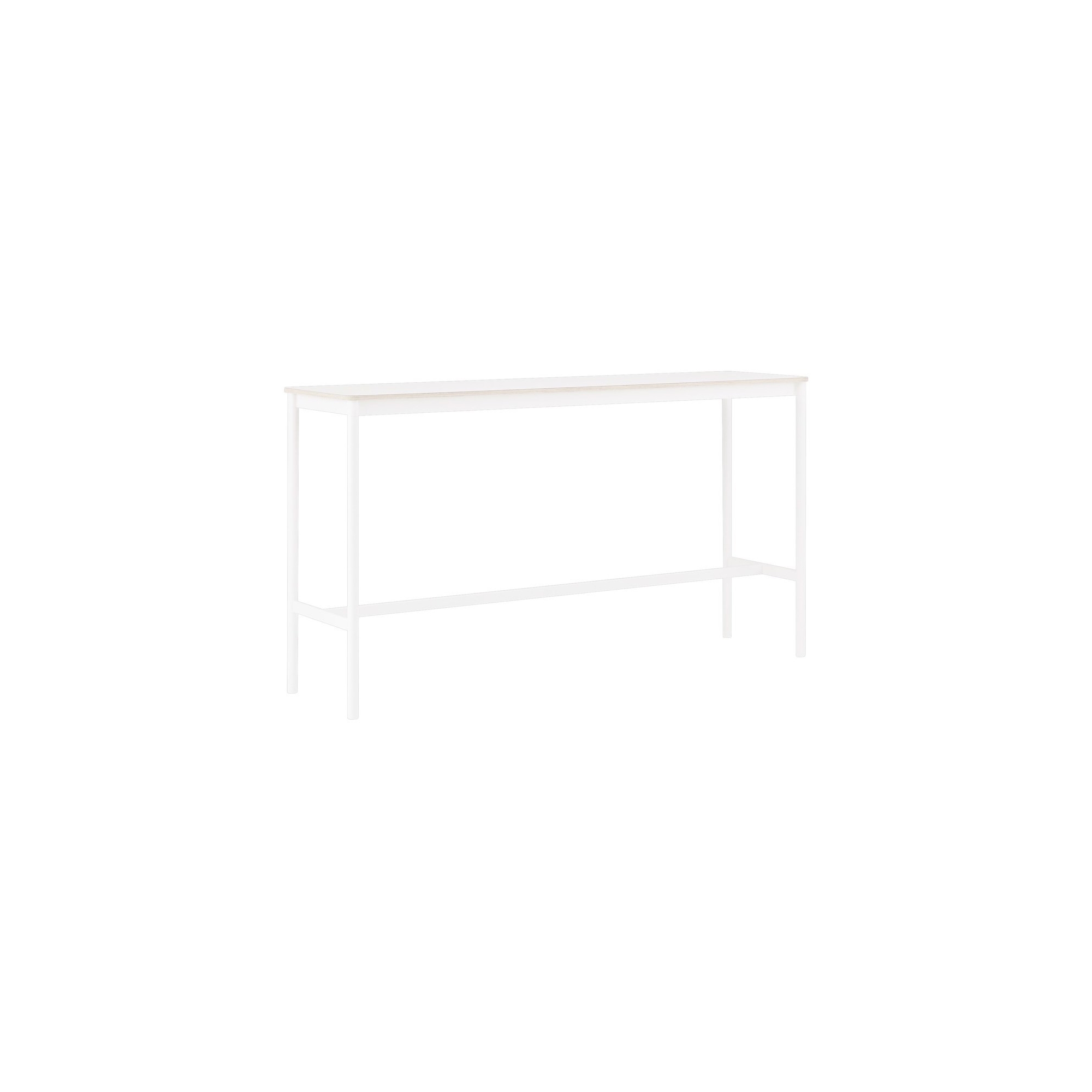 H95x190x50 - blanc/contreplaqué - table haute Base - Muuto