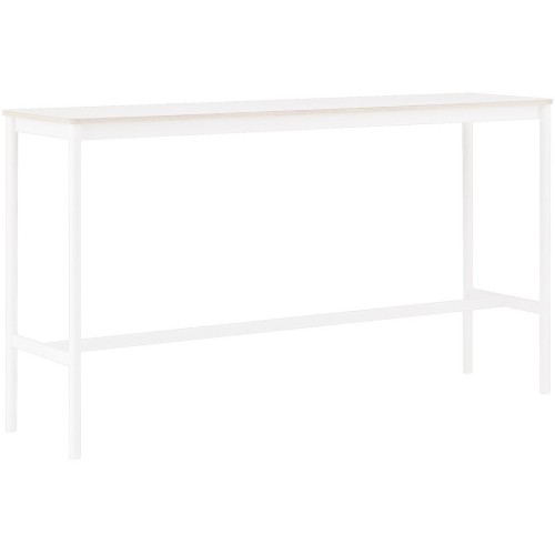 H95x190x85 - white/plywood - high table Base - Muuto