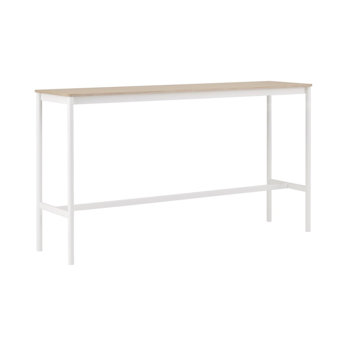 H105x190x50 - white/oak - high table Base