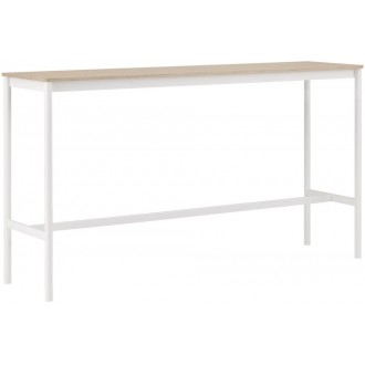 H105x190x85 - white/oak - high table Base