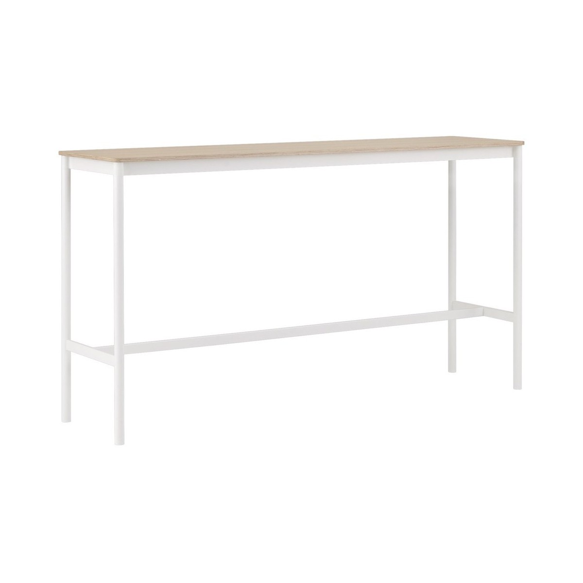 H105x190x85 - white/oak - high table Base
