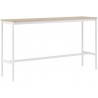 H105x190x85 - blanc/chêne - table haute Base