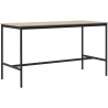 H95x190x50 - noir/chêne - table haute Base - Muuto