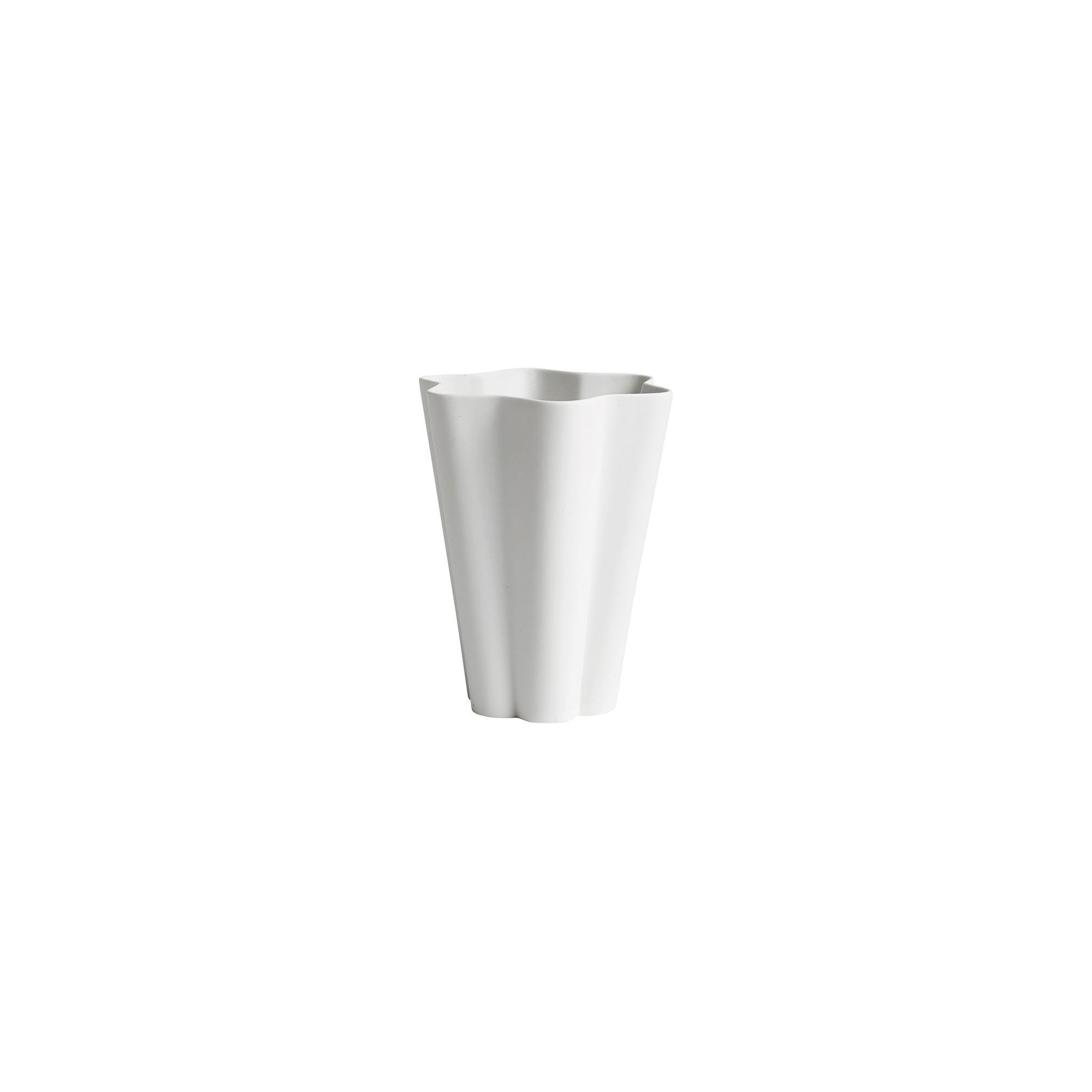 SOLD - L - off white - Iris vase