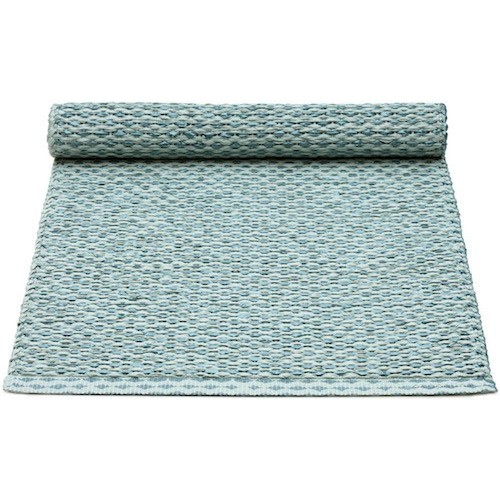 36x130cm - azur blue metallic / pale turquoise - Svea table runner - Pappelina