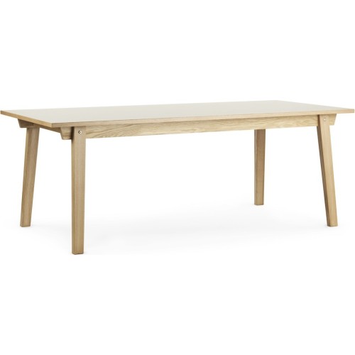 creme - 90x200cm - rectangular dining Slice table - Normann Copenhagen