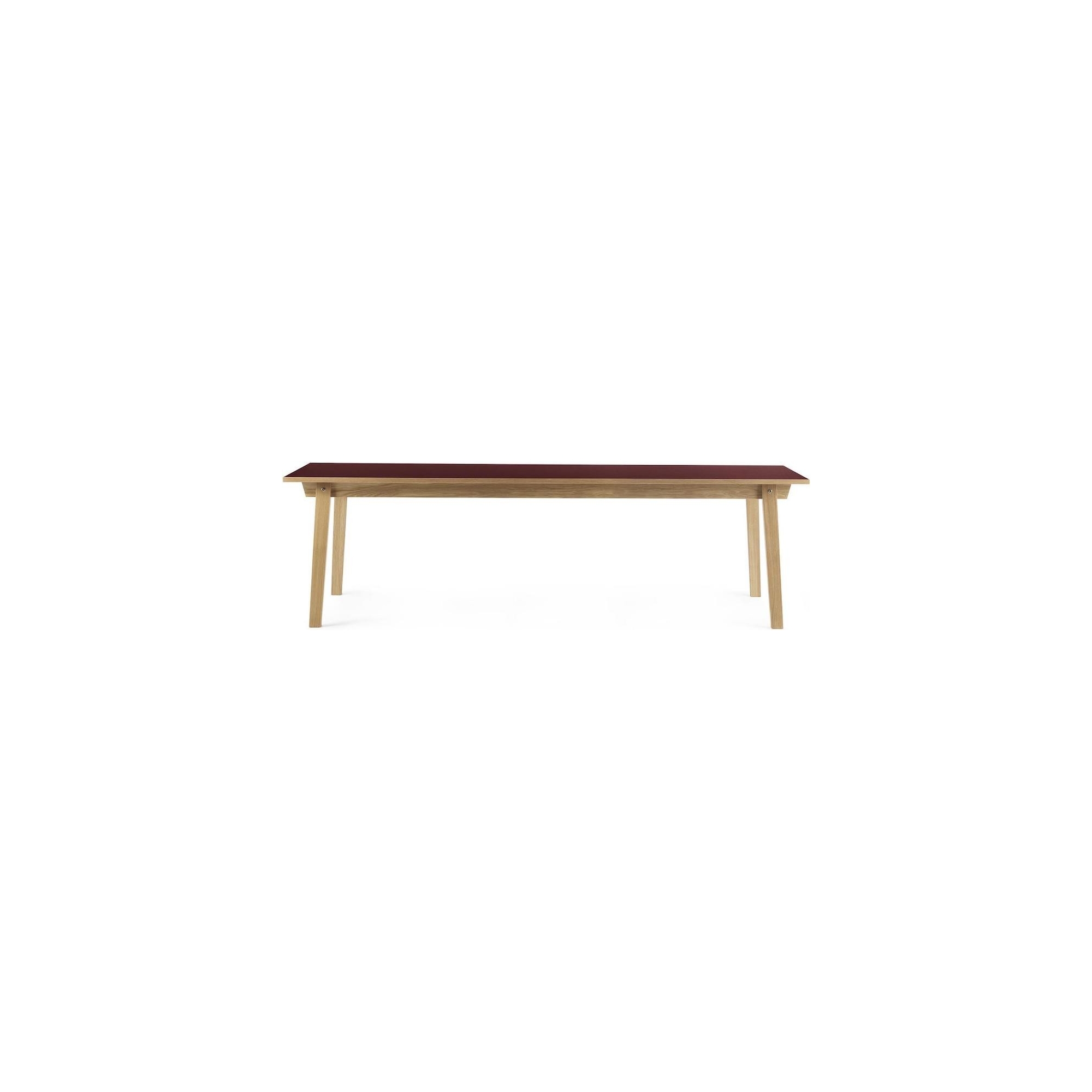 Bordeaux - 90x250cm - table rectangulaire Slice - Normann Copenhagen