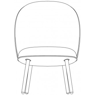 Ace lounge chair – metal legs