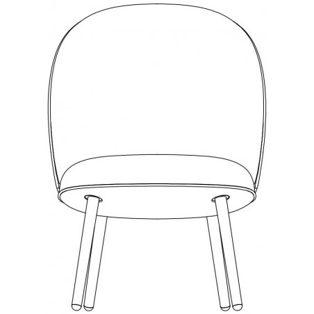 Ace lounge chair – metal legs