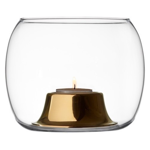 clear/rose gold - Kaasa tealight candleholder - Iittala