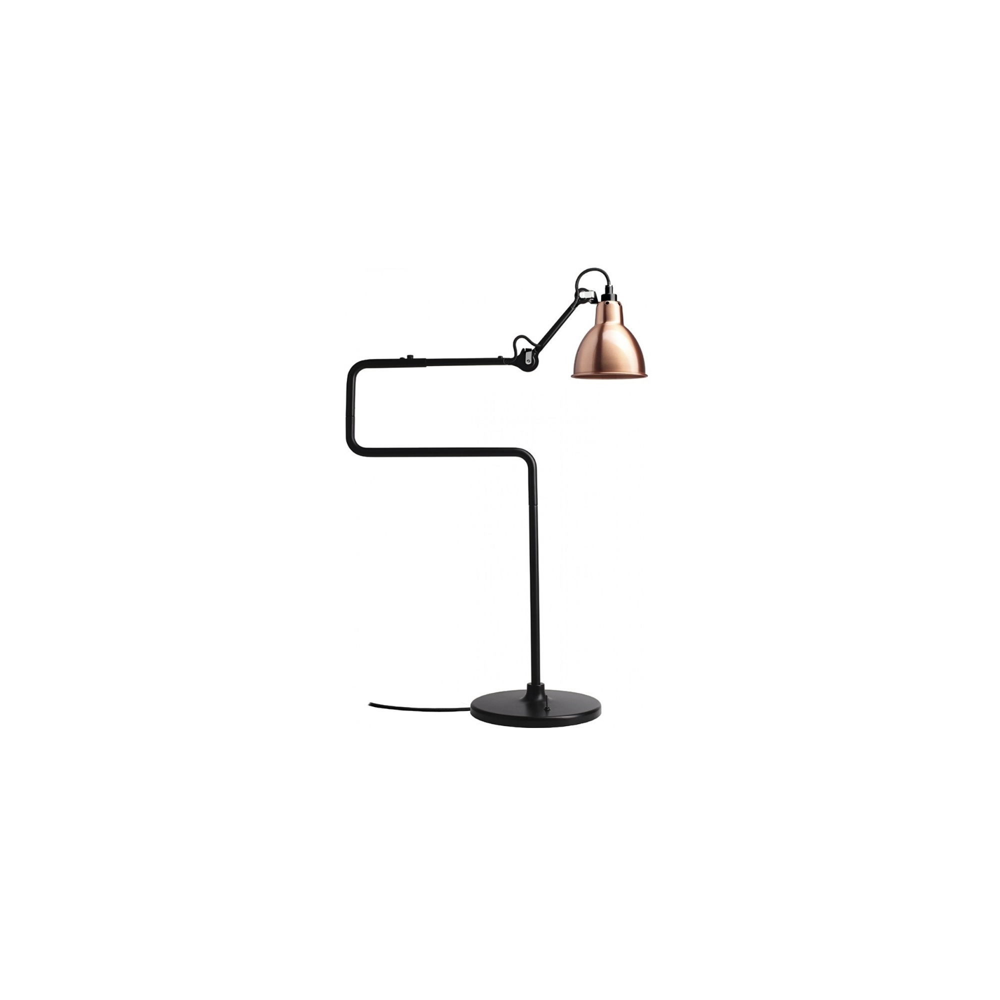 black / round copper - Gras 317 - table lamp - DCW éditions