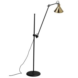 black / conic brass - Gras 215 - floor lamp - DCW éditions