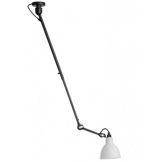 black / round polycarbonate - Gras 302 - ceiling lamp