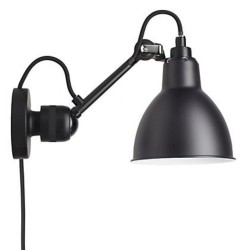 black / round black - Gras 304CA - wall lamp - DCW éditions