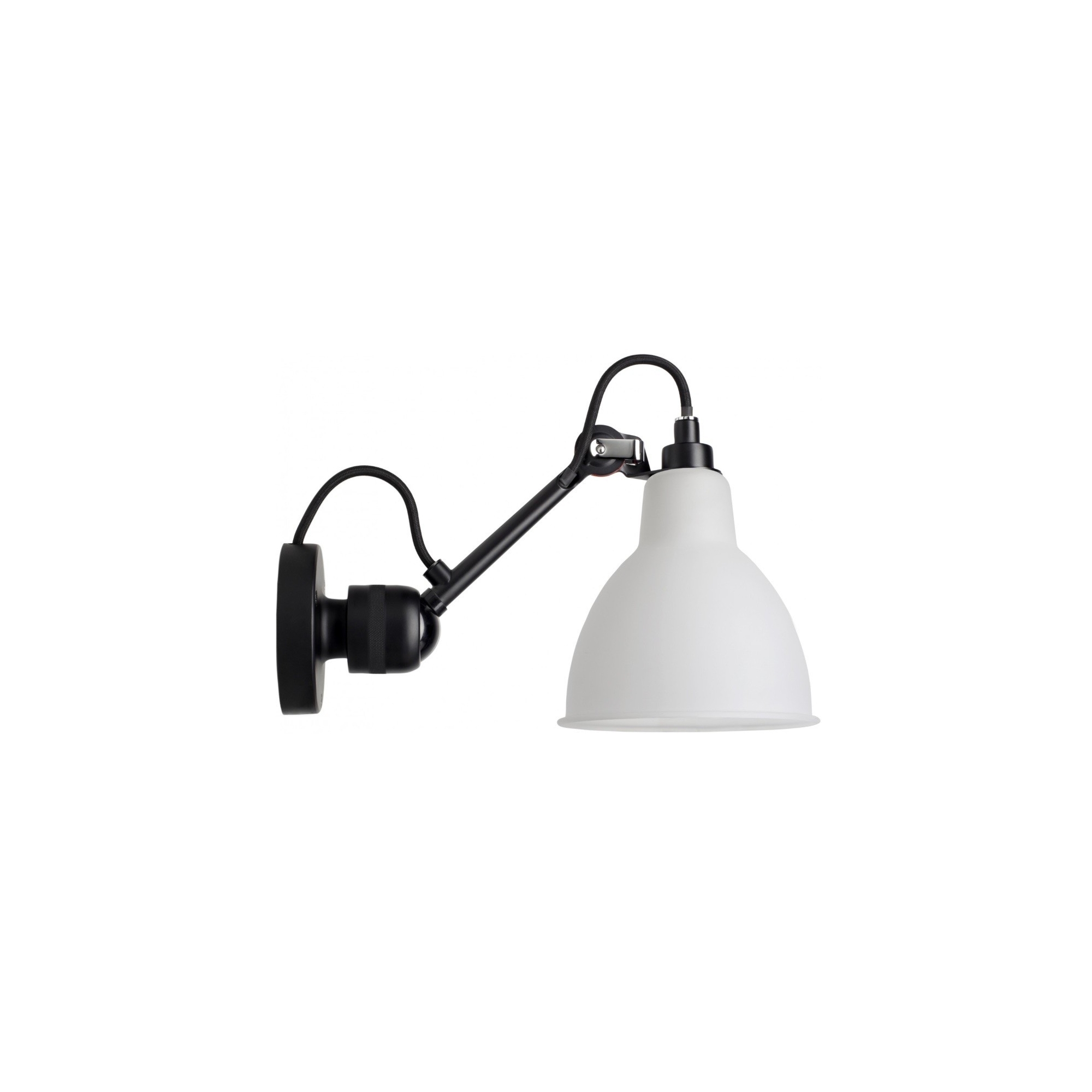 black / round polycarbonate - Gras 304 - wall lamp - DCW éditions