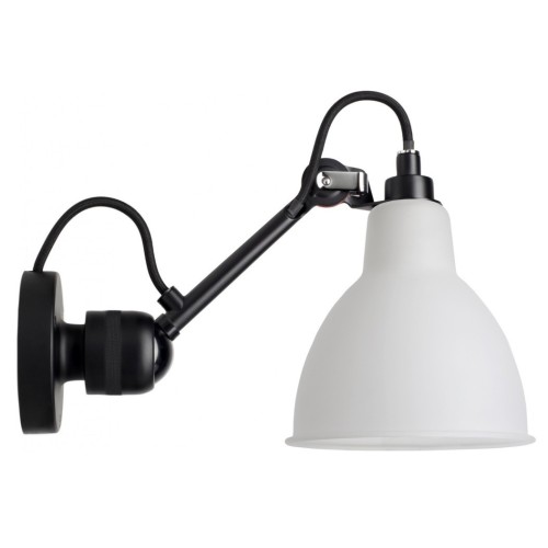 black / round polycarbonate - Gras 304 - wall lamp - DCW éditions