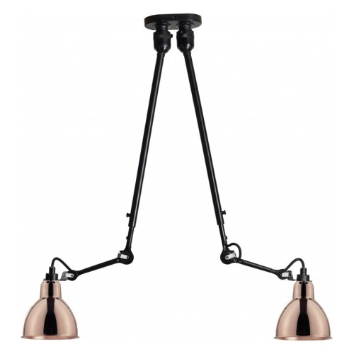 noir / rond cuivre - Gras 302 double - suspension - DCW éditions