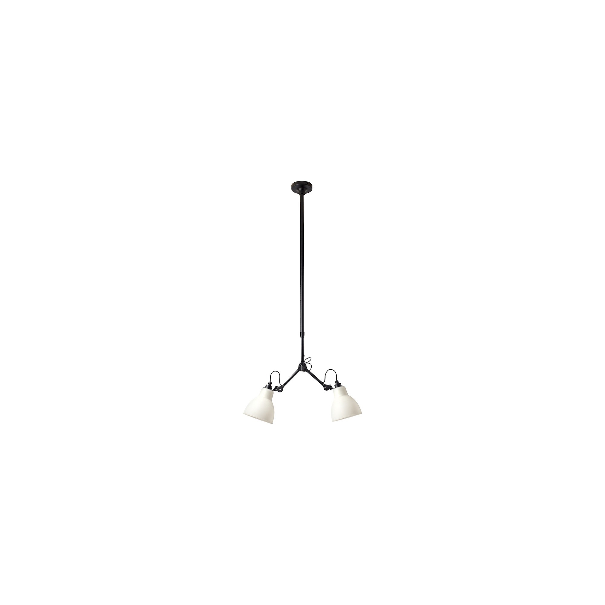 black / round polycarbonate - Gras 305 - ceiling lamp - DCW éditions