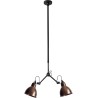 black / round raw copper - Gras 305 - ceiling lamp - DCW éditions