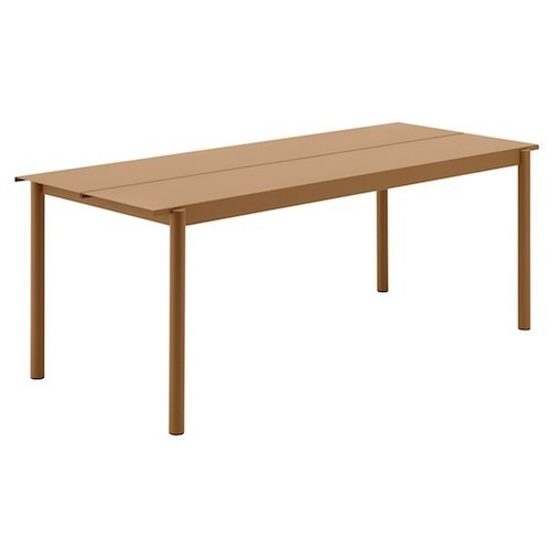 table 200 burnt orange - Linear Steel - Muuto