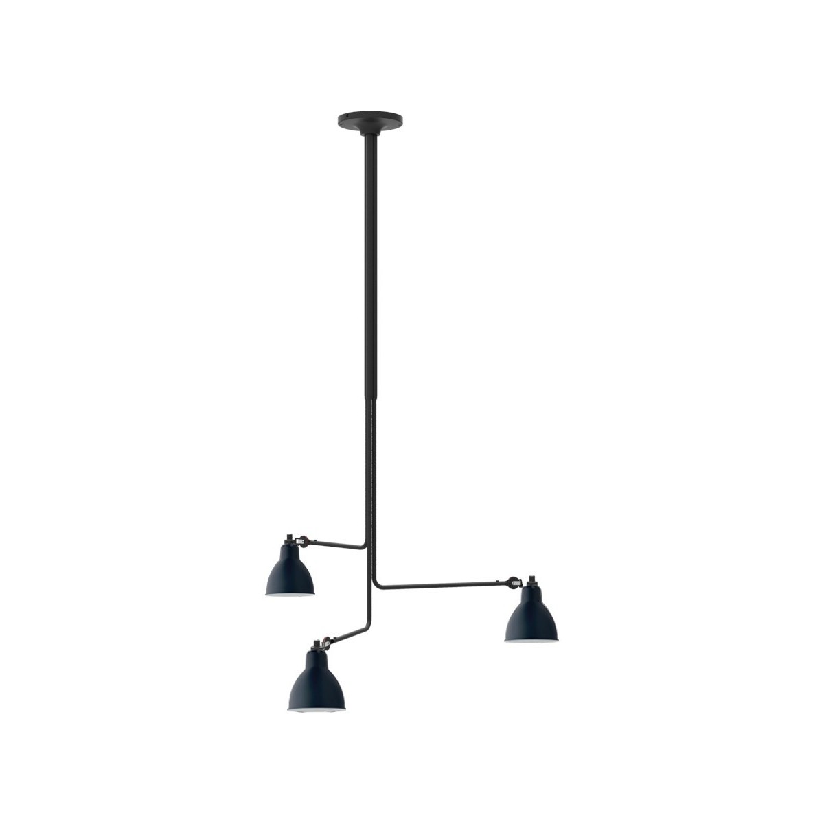 black / round blue - Gras 315 - ceiling lamp (BL-BLUE) - DCW éditions